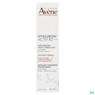 Eau thermale avene hyaluron activ b3 yeux soin regard triple action 15ml | Aesiel