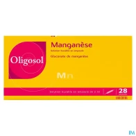 Oligosol manganese solution buvable ampoule 2ml 28 | Aesiel