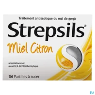 Strepsils miel citron pastille a sucer 36 | Aesiel