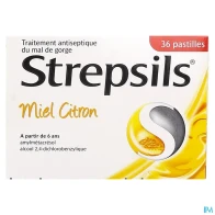 Strepsils miel citron pastille a sucer 36 | Aesiel