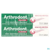 Arthrodont classic pate dentifrice tube 75ml x2 | Aesiel