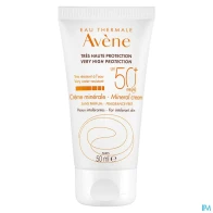 Eau thermale avene solaire crème minerale spf50+ 50ml | Aesiel