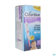 Clearblue test d'ovulation digital 1 hormone 20 | Aesiel