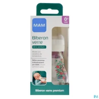 Mam biberon verre 170ml lin tetine debit 1 | Aesiel