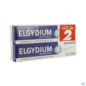 Elgydium blancheur dentifrice 75ml x2 | Aesiel
