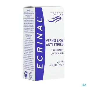 Ecrinal ongles vernis base antistries au silicium 10ml | Aesiel
