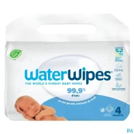 Waterwipes lingette bebe 60 x4 | Aesiel