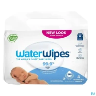 Waterwipes lingette bebe 60 x4 | Aesiel
