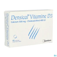 Densical vitam d3 500mg/400ui comprime a sucer croqu 60 | Aesiel