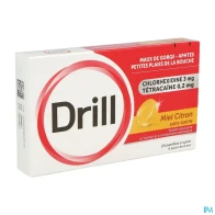 Drill miel citron sans sucre pastille a sucer 24 | Aesiel