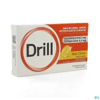 Drill miel citron sans sucre pastille a sucer 24 | Aesiel