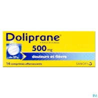 Doliprane 500mg comprime effervescent 16 | Aesiel