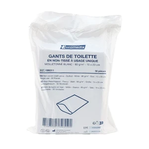 Euromedis gant molletonne blanc 15cm x 23cm 50