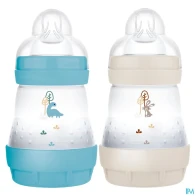 Mam biberon easy start anticolique 160ml ocean + sable tetine debit 1 x2 | Aesiel