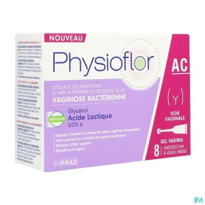 Physioflor gel acidifiant gos 1-6 voie vaginale unidoses 5ml 8 | Aesiel