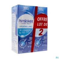 Physiomer jet dynamique adulte enfant solution nasale 135ml x2 | Aesiel