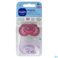 Mam sucette original nature +6m silicone x2 | Aesiel