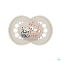Mam sucette original nature +6m silicone x2 | Aesiel