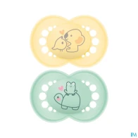Mam sucette original nature +6m silicone x2 | Aesiel