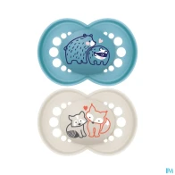 Mam sucette original nature +6m silicone x2 | Aesiel