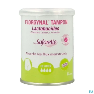 Florgynal tampon super boite de 8 tampon sans applicateur | Aesiel