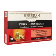 Herbesan panax ginseng meyer gelee royale vitamine c acerola ampoule buvable 20 | Aesiel