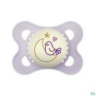 Mam sucette original nuit 2/6 mois silicone x2 | Aesiel