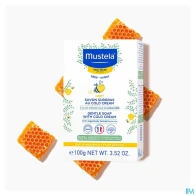 Mustela bebe enfant savon surgras au cold cream a la cire d abeille bio 100g | Aesiel