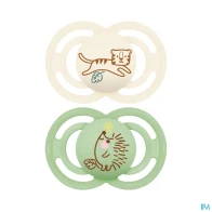 Mam sucette perfect animaux +18m silicone x2 | Aesiel