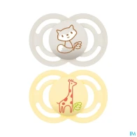 Mam sucette perfect animaux +18m silicone x2 | Aesiel