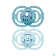 Mam sucette perfect animaux +18m silicone x2 | Aesiel