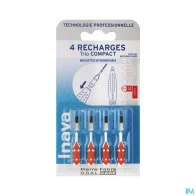 Inava trio compact brossette recharge rouge x3 | Aesiel