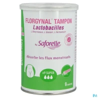 Florgynal tampon compact super boite de 9 tampon avec applicateur | Aesiel