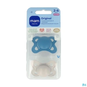 Mam sucette original tendance 2/6m silicone x2 | Aesiel