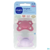 Mam sucette original tendance 2/6m silicone x2 | Aesiel