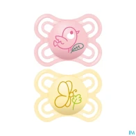Mam sucette perfect 2/6m silicone x2 | Aesiel