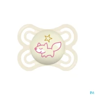 Mam sucette perfect nuit 2/6 mois silicone x2 | Aesiel
