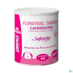 Florgynal tampon compact normal boite de 9 tampon avec applicateur | Aesiel