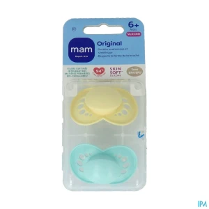 Mam sucette original tendance +6m silicone x2 | Aesiel