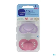 Mam sucette original tendance +6m silicone x2 | Aesiel