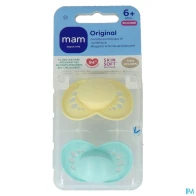 Mam sucette original tendance +6m silicone x2 | Aesiel
