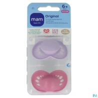 Mam sucette original tendance +6m silicone x2 | Aesiel