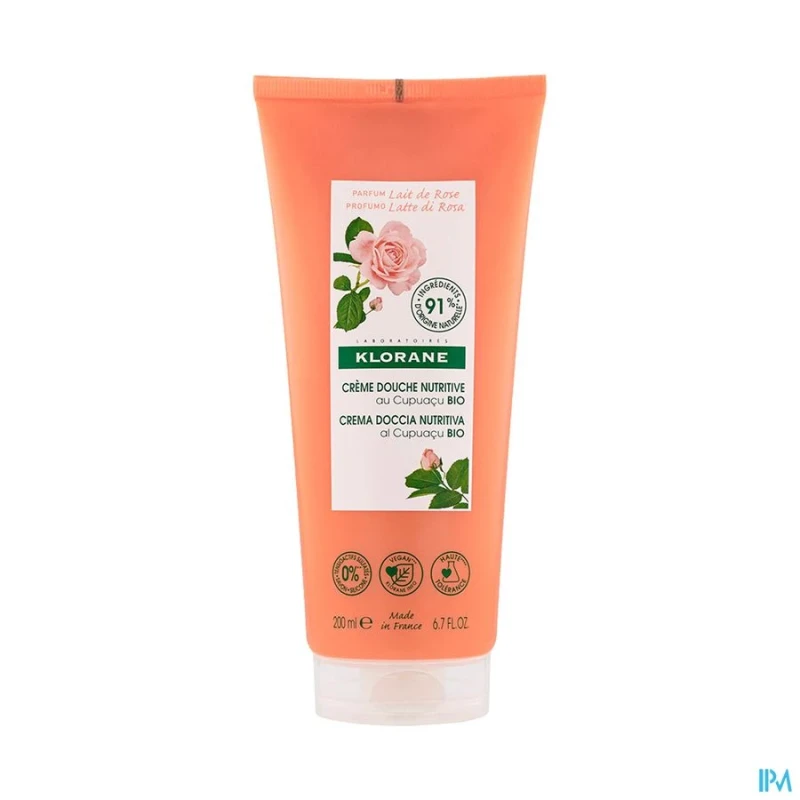 Klorane crème de douche nutritive lait de rose 200ml | Aesiel Klorane crème de douche nutritive lait de rose 200ml | Aesiel