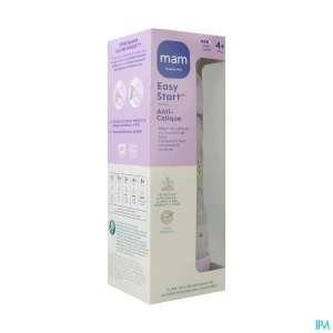 Mam biberon easy start anticolique 320ml lilas tetine debit 3 | Aesiel