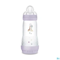 Mam biberon easy start anticolique 320ml lilas tetine debit 3 | Aesiel