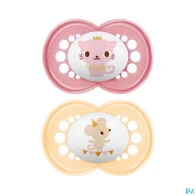 Mam sucette original animaux +18m silicone x2 | Aesiel