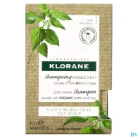 Klorane shampooing masque 2en1 ortie bio poudre 3g x8 | Aesiel