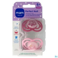 Mam sucette perfect nuit +6m silicone x2 | Aesiel