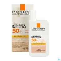 La roche posay anthelios 50+ uvmune 400 fluide invisible avec parfum teinte 50ml | Aesiel