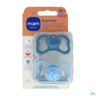 Mam sucette supreme +18m silicone x2 | Aesiel